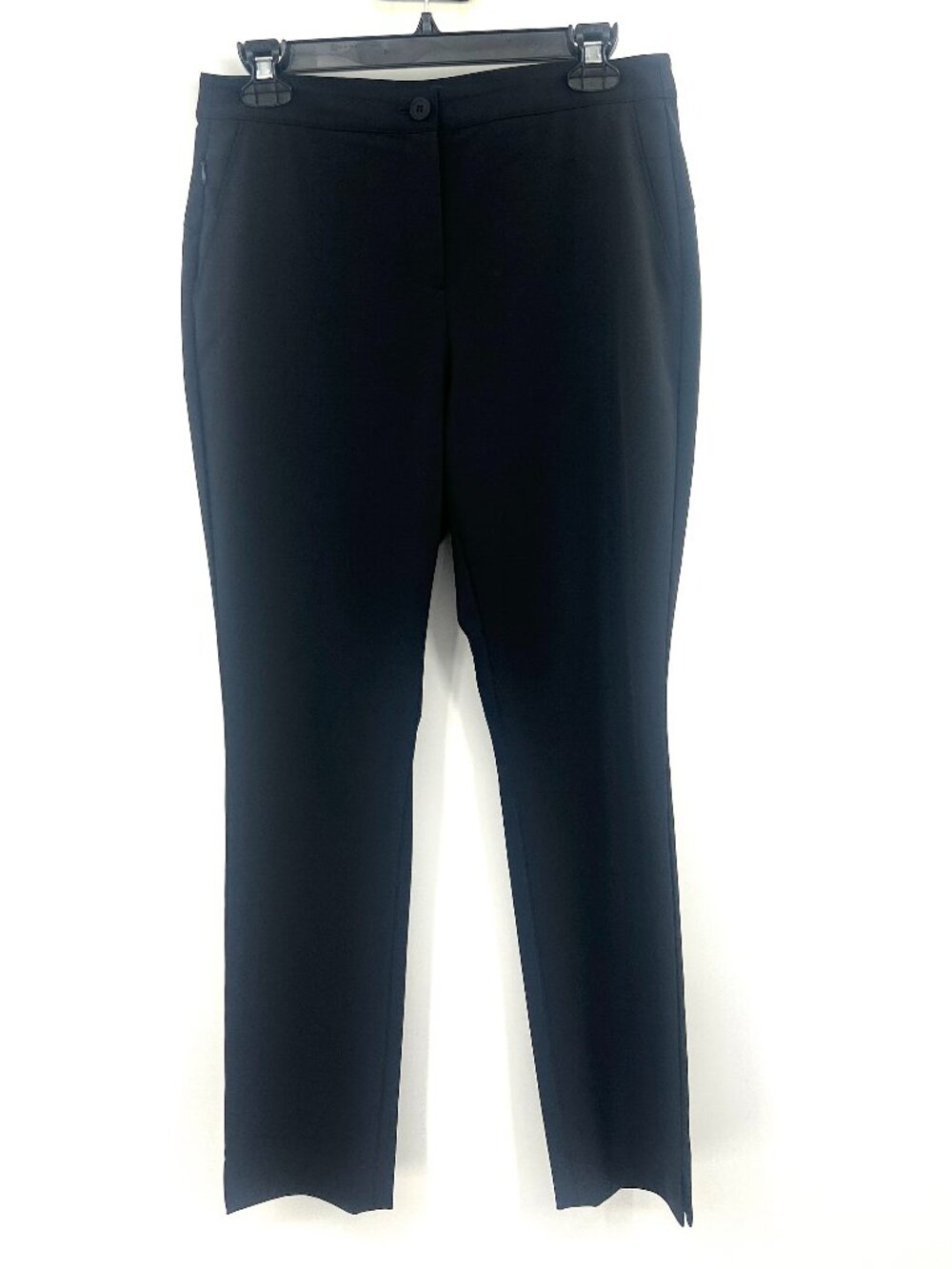 Theory Go Pant Becker Black Tapered Pants Women's 4